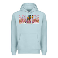 Blue Mist I Dig You Valentine 16oz Premium Hoodie - CowhideDigitalArt