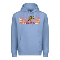Colony Blue I Dig You Valentine 16oz Premium Hoodie - CowhideDigitalArt