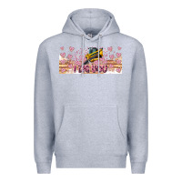 Heather Grey I Dig You Valentine 16oz Premium Hoodie - CowhideDigitalArt