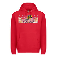 Red I Dig You Valentine 16oz Premium Hoodie - CowhideDigitalArt