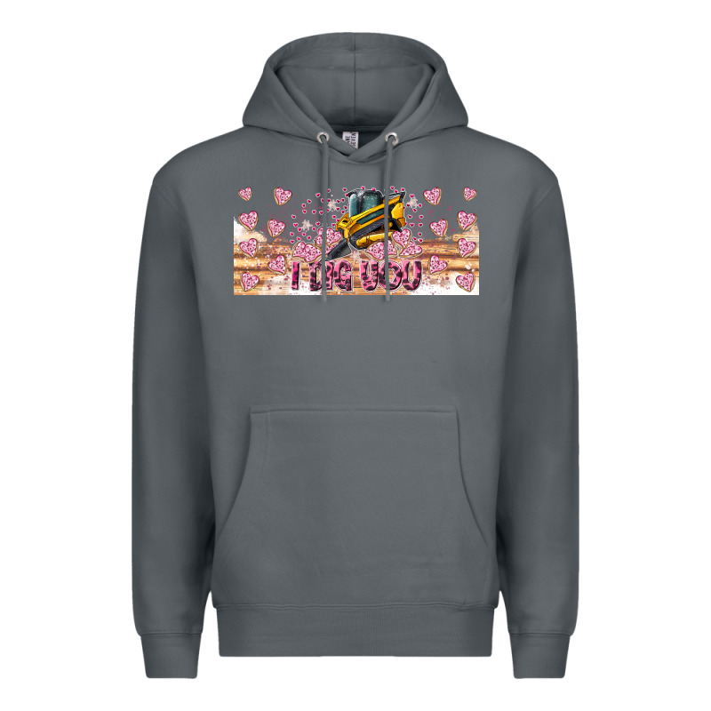 I Dig You Valentine 16oz Premium Hoodie by CowhideDigitalArt | Teevron