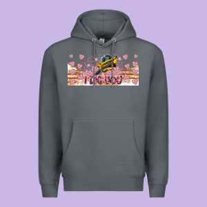 I Dig You Valentine 16oz Premium Hoodie Designed By Cowhidedigitalart