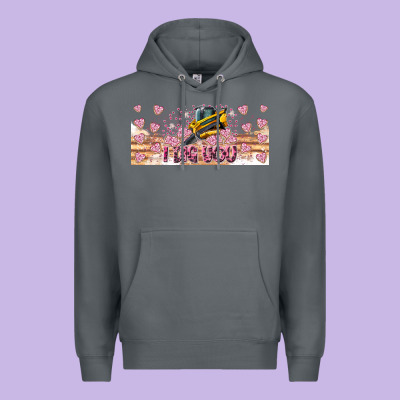 I Dig You Valentine 16oz Premium Hoodie Designed By Cowhidedigitalart