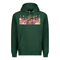 Sports Green I Dig You Valentine 16oz Premium Hoodie - CowhideDigitalArt