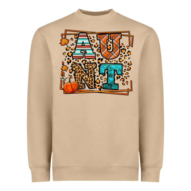 Autumn Leopard Aunt Heavyweight Sweatshirt by LillyAllenDesigns | Teevron