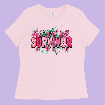 I Am A Survivor Ladies Tee Designed By Nancycooperartshop