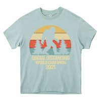 Arona Bigfoot Social Distancing World Champion Heavy Core Tee - Bettercallsaul