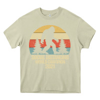 Mossy Bigfoot Social Distancing World Champion Heavy Core Tee - Bettercallsaul