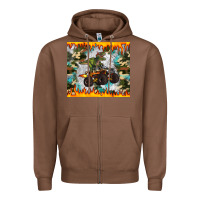 Chestnut monster truck dinosaur t rex tumbler Zipper Hoodie - Artiststas