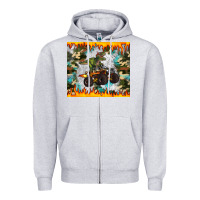 Heather Grey monster truck dinosaur t rex tumbler Zipper Hoodie - Artiststas