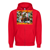 Red monster truck dinosaur t rex tumbler Zipper Hoodie - Artiststas