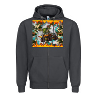 Smoke monster truck dinosaur t rex tumbler Zipper Hoodie - Artiststas