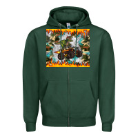 Sports Green monster truck dinosaur t rex tumbler Zipper Hoodie - Artiststas