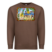 Chestnut summer time pineapple and  beach Premium Sweatshirt - BarkalooDesign