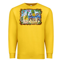 Lemon summer time pineapple and  beach Premium Sweatshirt - BarkalooDesign
