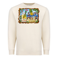 Sandshell summer time pineapple and  beach Premium Sweatshirt - BarkalooDesign
