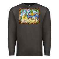 Smoke summer time pineapple and  beach Premium Sweatshirt - BarkalooDesign
