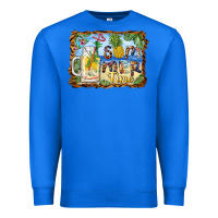 True Royal summer time pineapple and  beach Premium Sweatshirt - BarkalooDesign