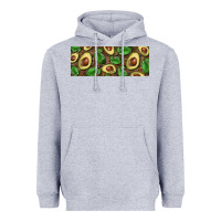 Heather Grey avocados with wood and leopard background 11 oz mug Heavyweight Hoodie - BarkalooDesign
