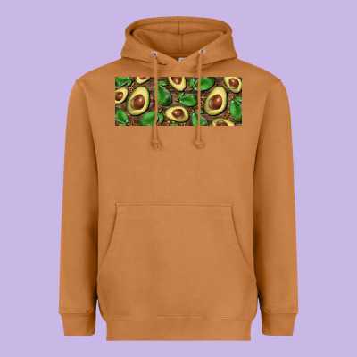 Avocados With Wood And Leopard Background 11 Oz Mug Heavyweight Hoodie Designed By Barkaloodesign