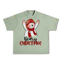 Oil Green beary christmas Urban Heavy Tee - CowGirlArtShop