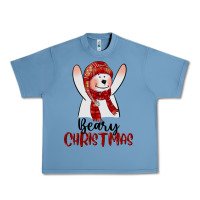 Pebble Blue beary christmas Urban Heavy Tee - CowGirlArtShop