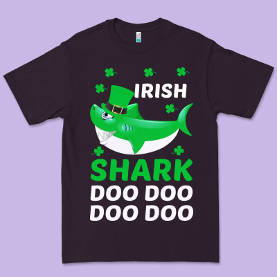 Irish Shark Doo Doo Doo Saint Patricks Day Premium Tee Designed By Bettercallsaul