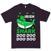 Plum Irish Shark Doo Doo Doo Saint Patricks Day Premium Tee - Bettercallsaul