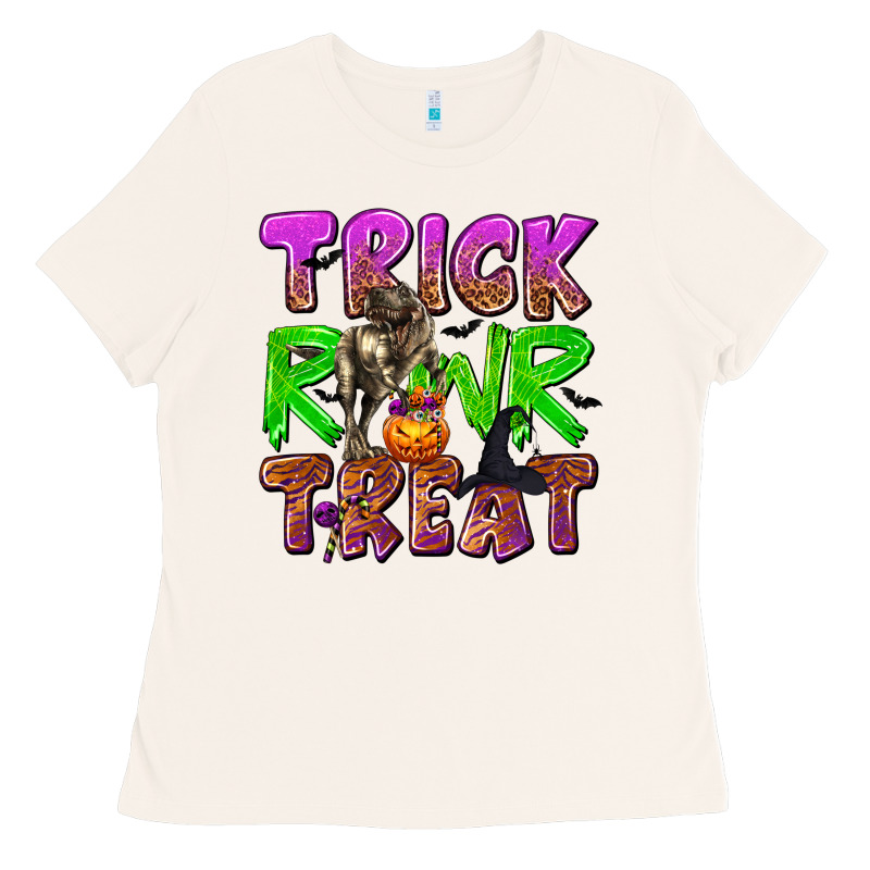 Trick Rawr Treat Ladies Tee by texasbilliewilder | Teevron