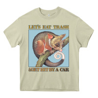 Mossy Let's Eat Trash & Get Hit By A Car Heavy Core Tee - Bettercallsaul