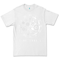 White Time Travel Traveler Watch Vintage Clock Steampunk Gift Premium Tee - longCreatives
