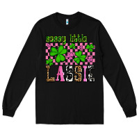 Black St. Patrick's Day Sassy little lassie Long Sleeve Tee - OliviaCreatesArt
