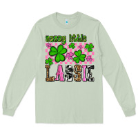 Matcha St. Patrick's Day Sassy little lassie Long Sleeve Tee - OliviaCreatesArt