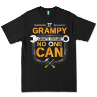 Black Mens Grampy Funny Handyman Fix It Fathers Day Gift Premium Tee - longCreatives