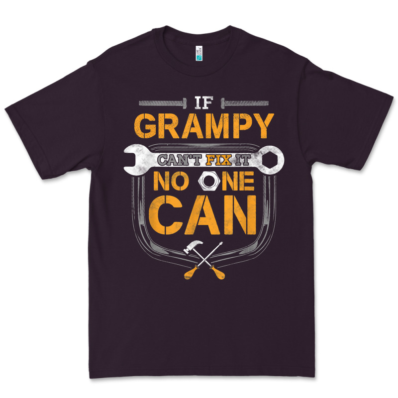 Mens Grampy Funny Handyman Fix It Fathers Day Gift Premium Tee by longCreatives | Teevron