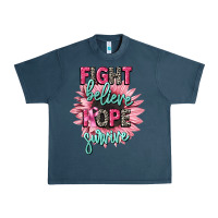Midnight Navy fight believe hope survive cancer awareness Urban Heavy Tee - CowGirlArtShop