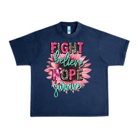 Navy fight believe hope survive cancer awareness Urban Heavy Tee - CowGirlArtShop