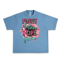 Pebble Blue fight believe hope survive cancer awareness Urban Heavy Tee - CowGirlArtShop