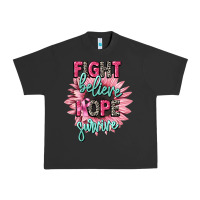 Pigment Black fight believe hope survive cancer awareness Urban Heavy Tee - CowGirlArtShop