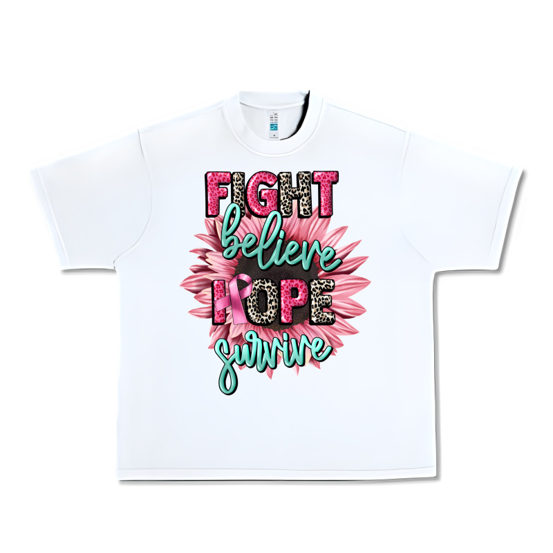 Fight Believe Hope Survive Cancer Awareness Urban Heavy Tee by CowGirlArtShop | Teevron