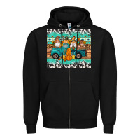 Black western fall truck gnomes tumbler Zipper Hoodie - Artiststas