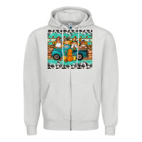 Dove Grey western fall truck gnomes tumbler Zipper Hoodie - Artiststas