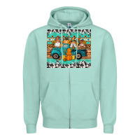Seafoam western fall truck gnomes tumbler Zipper Hoodie - Artiststas