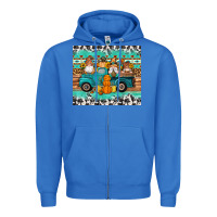True Royal western fall truck gnomes tumbler Zipper Hoodie - Artiststas