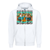 White western fall truck gnomes tumbler Zipper Hoodie - Artiststas