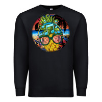 Black pineapple relaxing Premium Sweatshirt - BarkalooDesign