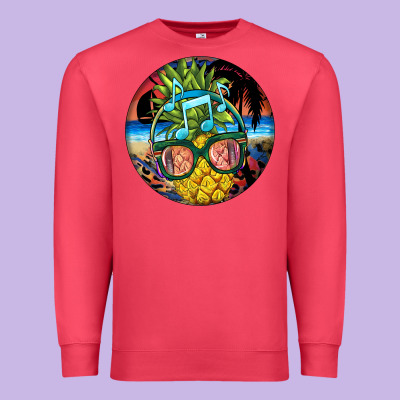 Pineapple Relaxing Premium Sweatshirt Designed By Barkaloodesign