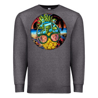 Charcoal Heather pineapple relaxing Premium Sweatshirt - BarkalooDesign