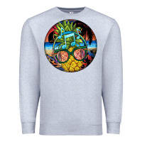 Heather Grey pineapple relaxing Premium Sweatshirt - BarkalooDesign