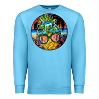 Ocean Blue pineapple relaxing Premium Sweatshirt - BarkalooDesign
